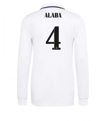 Real Madrid David Alaba #4 Hjemmedrakt 2022-23 Langermet